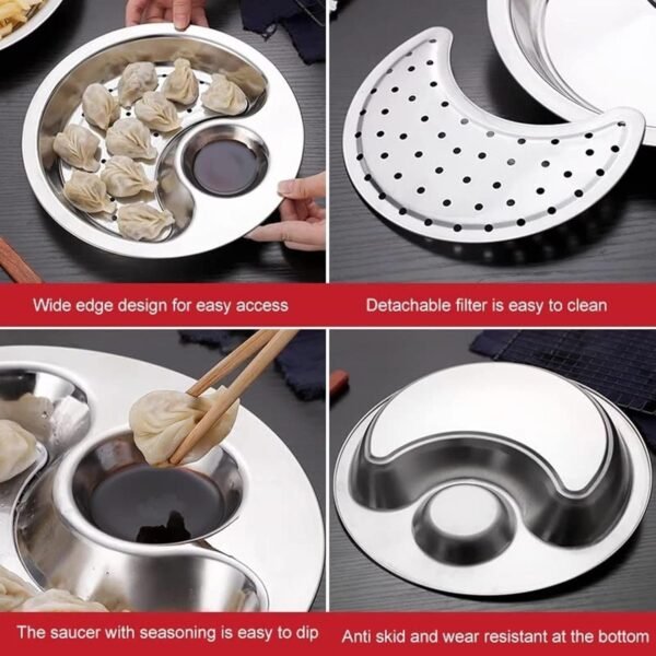 STAINLESS STEEL DUMPLING DRAIN SNACK - Image 8