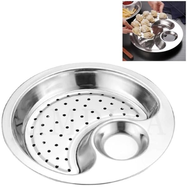 STAINLESS STEEL DUMPLING DRAIN SNACK