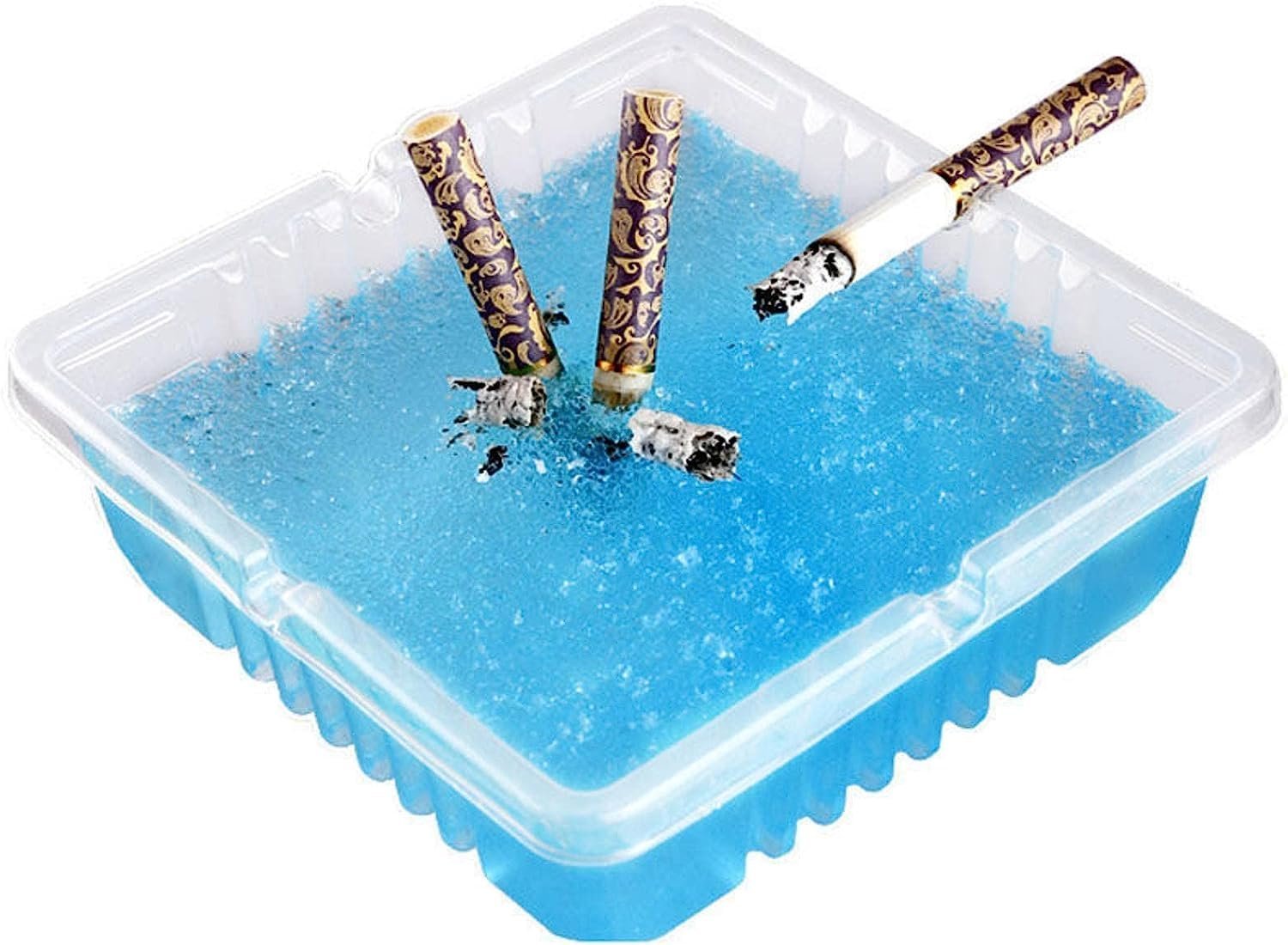 DISPOSABLE SMOKELESS CIGARETTE 
ASHTRAY INCLUDING SAND CLEANER