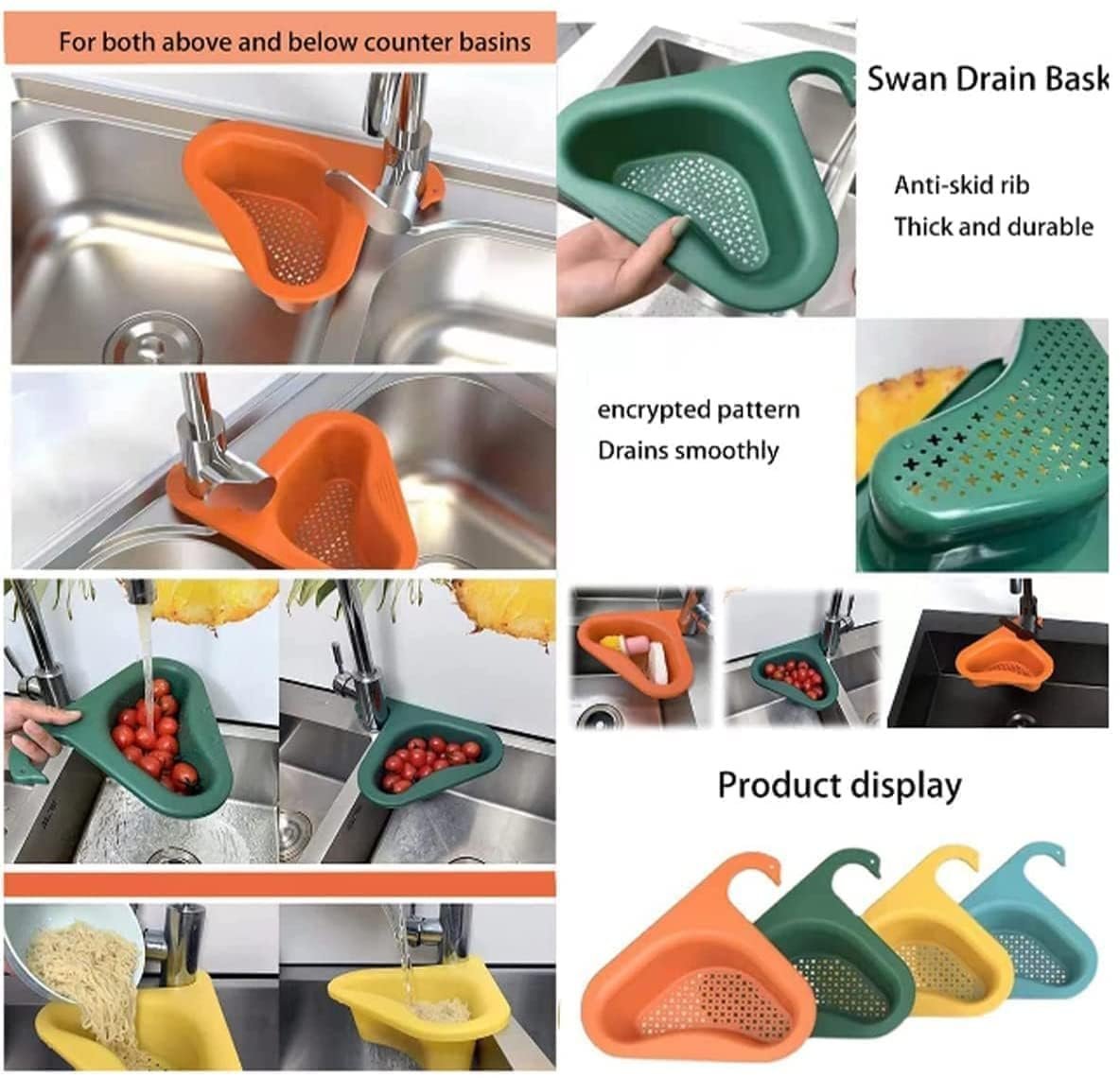 MULTIFUNCTION KITCHEN SINK TRAINGLE FILTER - Image 8