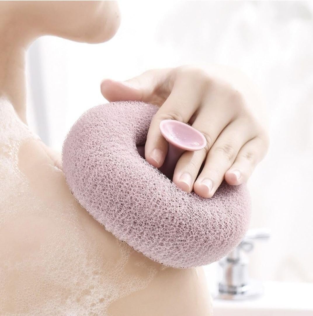 BATH SPONGE CLEANING BRUSH WITH SUCTION
