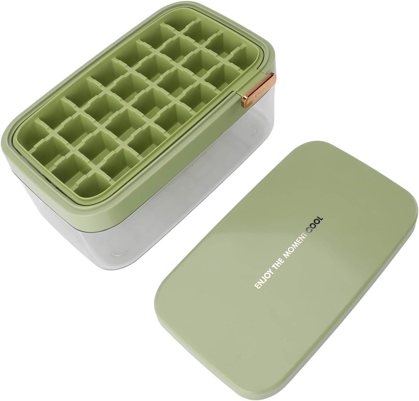 ICE CUBE TRAY WITH LID AND CONTAINER
