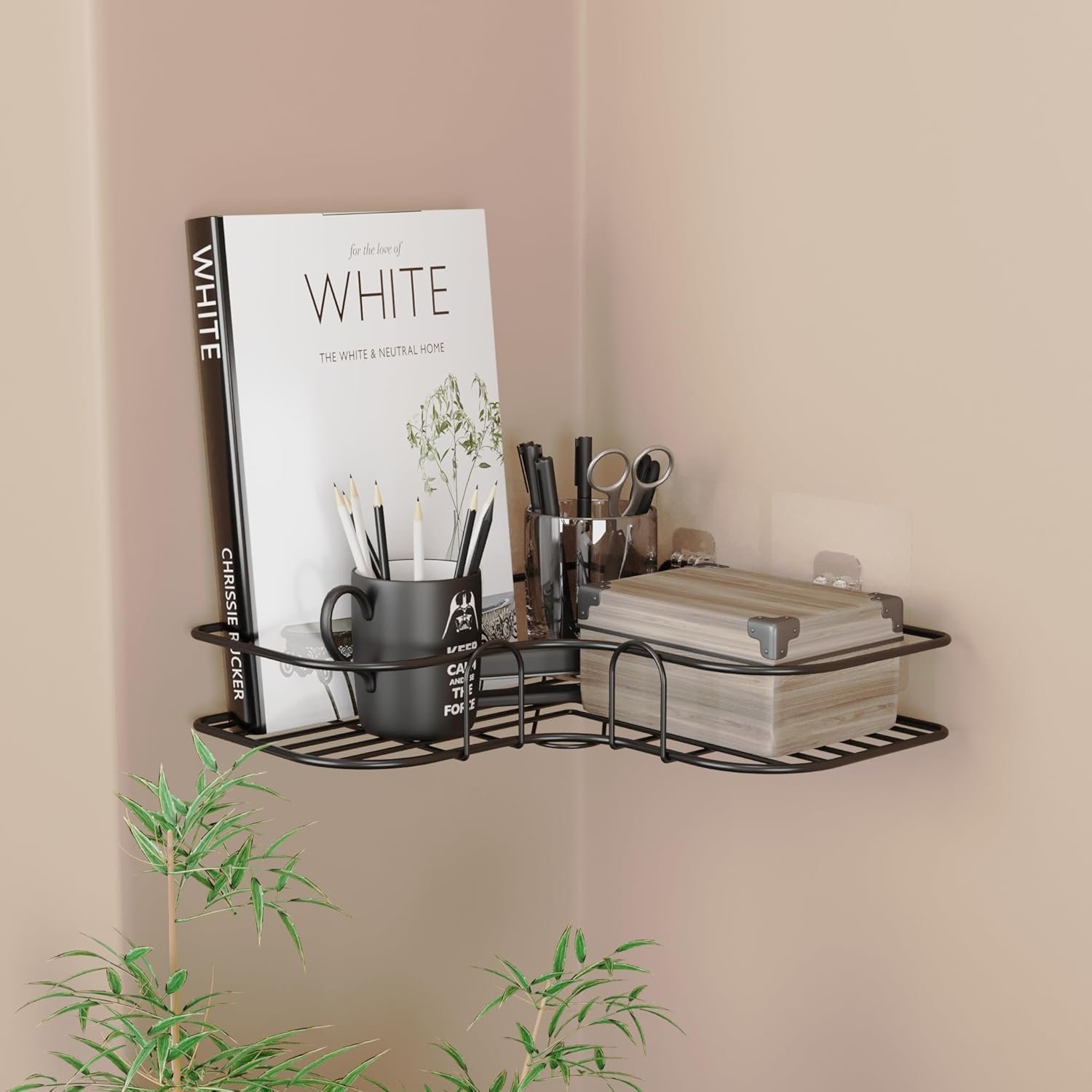 METAL MULTIPURPOSE KITCHEN BATHROOM SHELF RACK CORNER - Image 3