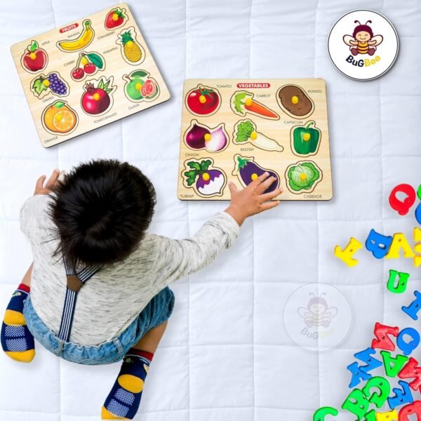 WOODEN FRUITS SHAPES PUZZLE - Image 2