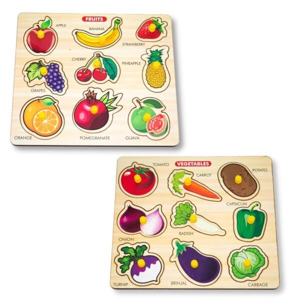 WOODEN FRUITS SHAPES PUZZLE