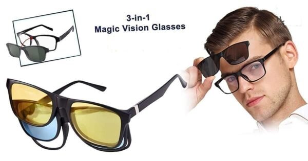 MAGIC VISION SUNGLASS WITH MAGNET LENSES - Image 3