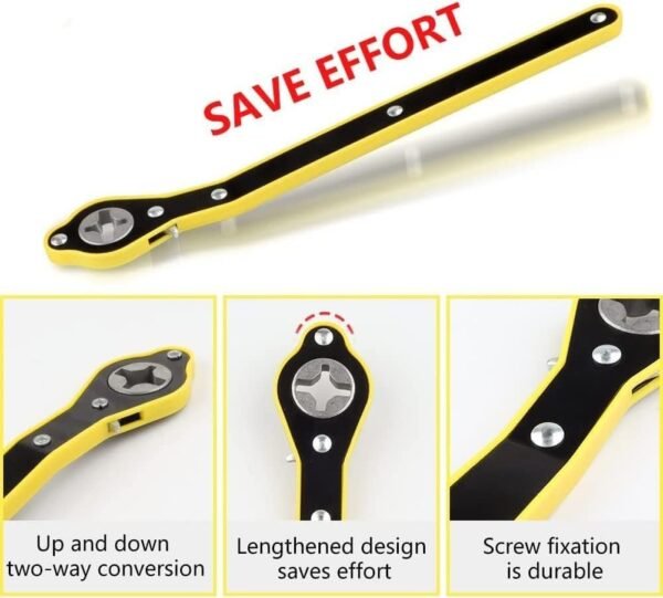 UNIVERSAL CAR JACK RETCHET WRENCH WITH ACCESSORIES - Image 7