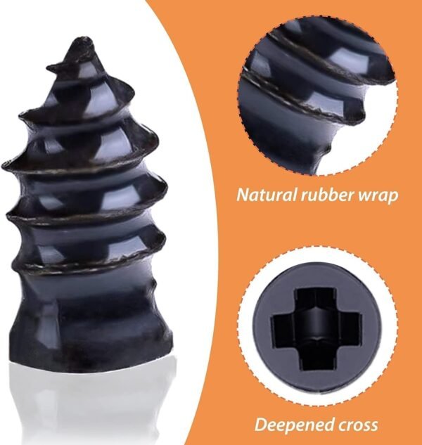 (SET OF 10) TYRE REPAIR RUBBER NAILS - Image 3