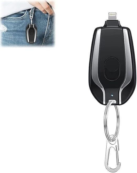 SMALL PORTABLE EMERGENCY KEY CHAIN POWER BANK (APPLE PIN) - Image 2