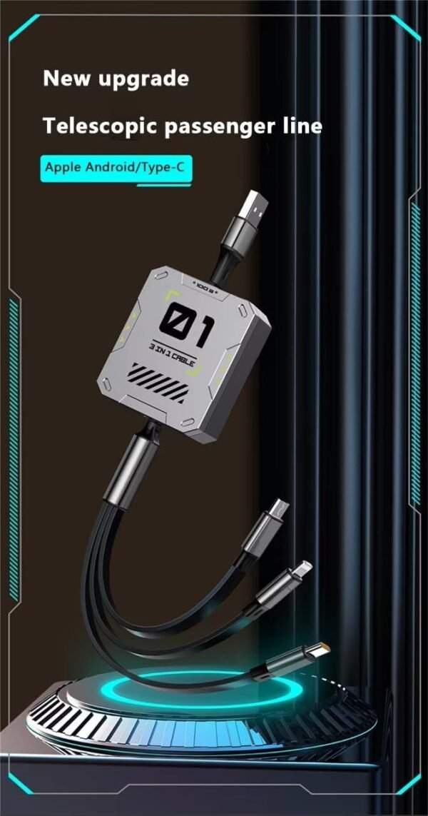 3 IN 1 MULTIFUNCTIONAL ROLLUP CHARGING CABLE - Image 9