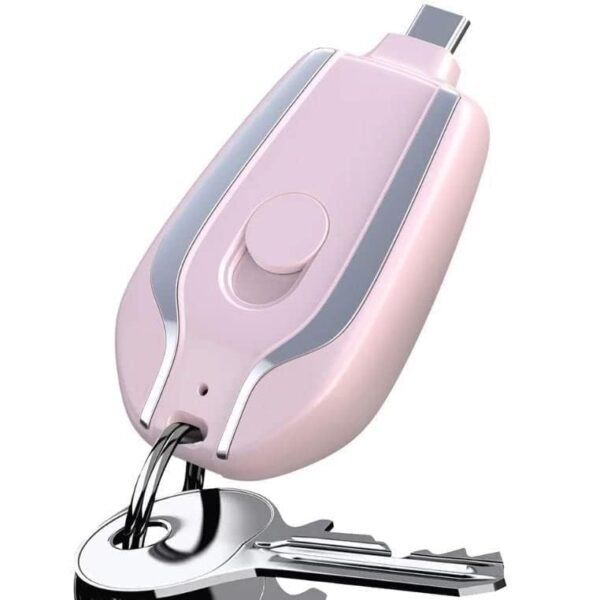 SMALL PORTABLE EMERGENCY KEY CHAIN POWER BANK (C TYPE PIN)