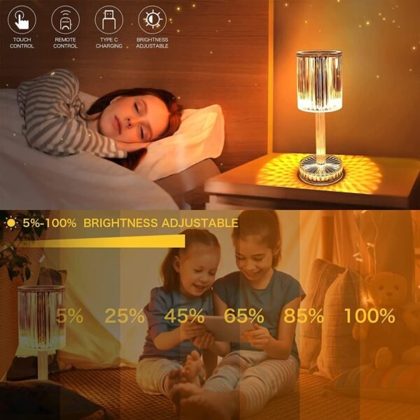 USB CRYSTAL TABLE LAMP - Image 3