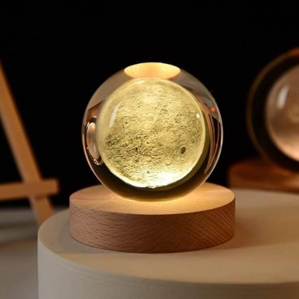3D GALAXY CRYSTAL BALL NIGHT LAMP - Image 2