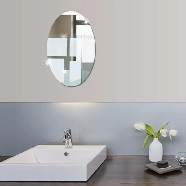OVAL SHAPE STICKER MAGIC MIRROR (BIG SIZE) - Image 6