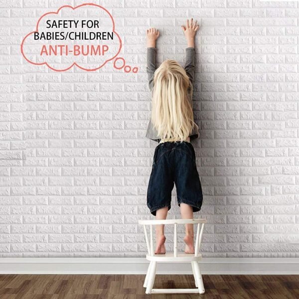 SELF ADHESIVE 3D BRICK STONE PATTERN WALLPAPER - Image 7