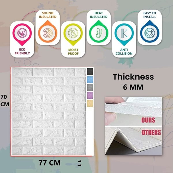 3D BRICK FOAM WALLPAPER ( 1 ) - Image 3