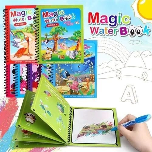 COLORING WATER DRAWING BOOKS WITH BRUSH PEN - Image 2