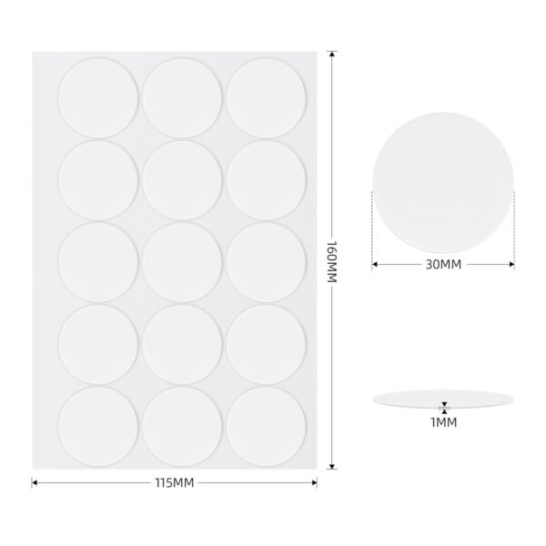 WATERPROOF DOUBLE-SIDED STICK ADHESIVE STICKERS (60 PCS) - Image 2