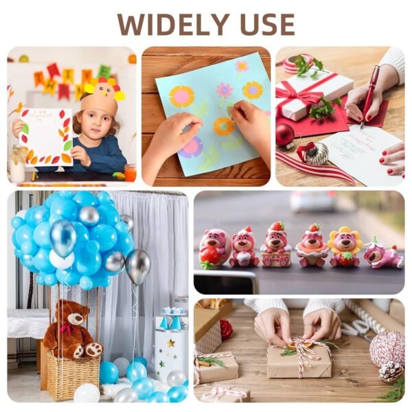 WATERPROOF DOUBLE-SIDED STICK ADHESIVE STICKERS (60 PCS) - Image 9