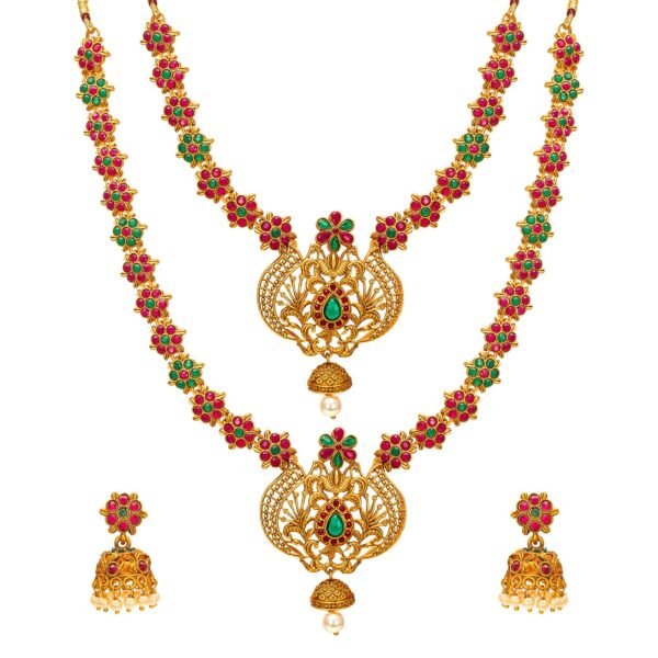 Morison Chic Gold Necklace Set with Earrings  For a Touch of Timeless Glamour - Image 2