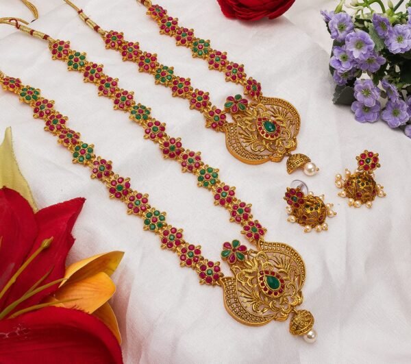Morison Chic Gold Necklace Set with Earrings  For a Touch of Timeless Glamour - Image 5