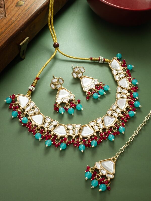 Morison Majestic Gold Necklace Set  Redefine Your Glamour