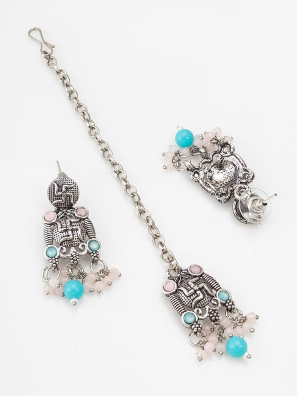 Morison Golden Aura Necklace Set with Earrings  A Statement of Perfection - Image 5