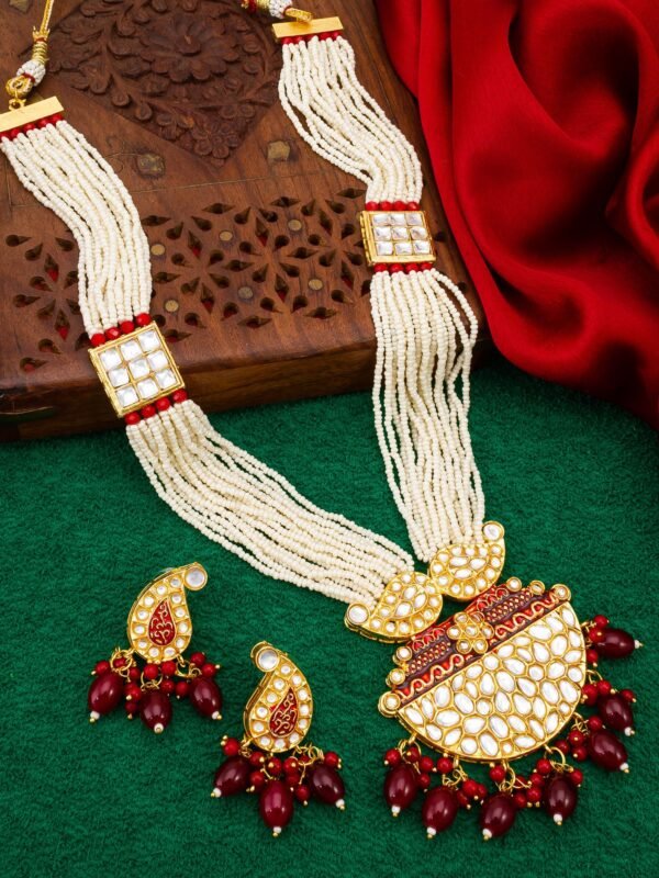 Morison Elegant Gold Necklace Set  Redefining Traditional Charm