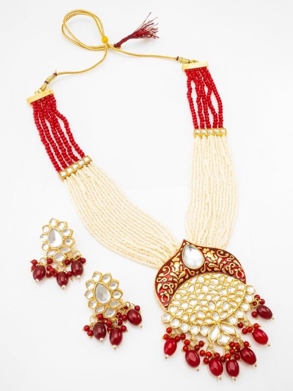 Morison Golden Radiance Necklace Set  Designed for Celebrations - Image 2