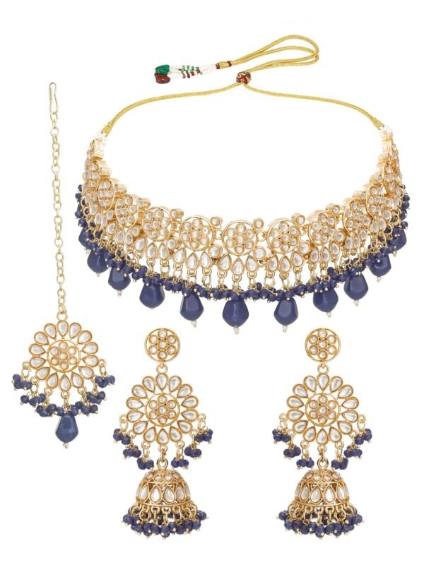 Morison Golden Serenity Necklace Set  Pure Elegance for Every Occasion - Image 7