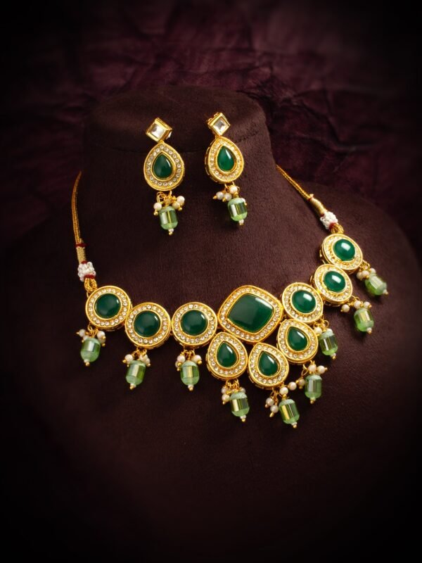 Morison Opulent Gold Necklace and Earrings Set  A Celebration of Luxury