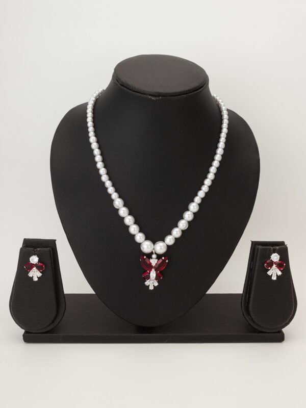 Morison Gleaming Gold Necklace and Earrings Set  Crafted for Radiance - Image 3