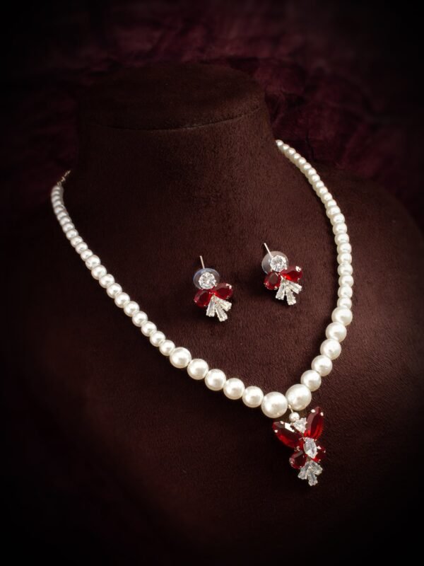 Morison Gleaming Gold Necklace and Earrings Set  Crafted for Radiance