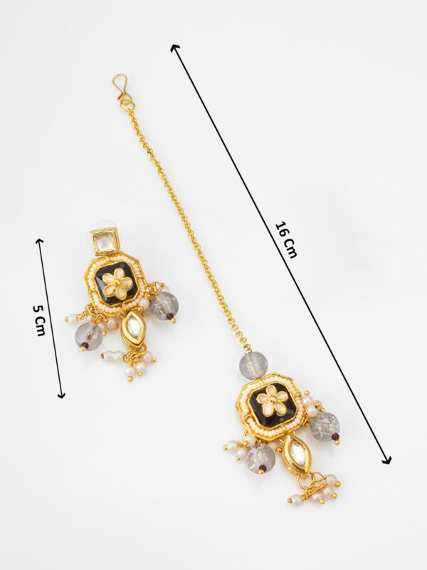 Morison Golden Blossom Necklace Set  The Perfect Blend of Nature and Elegance - Image 4