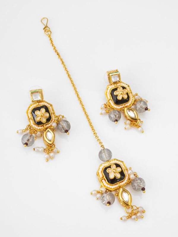 Morison Golden Blossom Necklace Set  The Perfect Blend of Nature and Elegance - Image 5