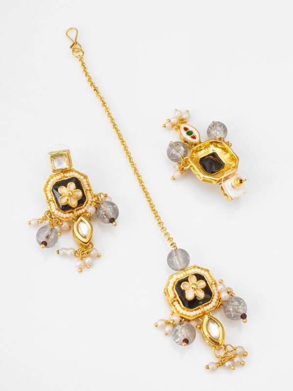 Morison Golden Blossom Necklace Set  The Perfect Blend of Nature and Elegance - Image 6