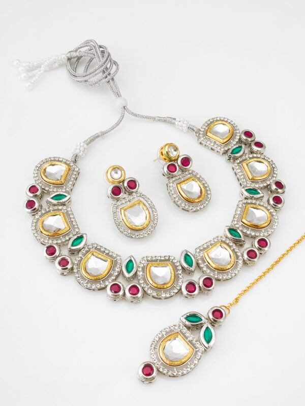 Morison Golden Dazzle Necklace Set  A Bold Statement of Luxury - Image 2
