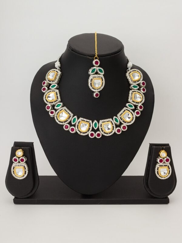 Morison Golden Dazzle Necklace Set  A Bold Statement of Luxury - Image 3