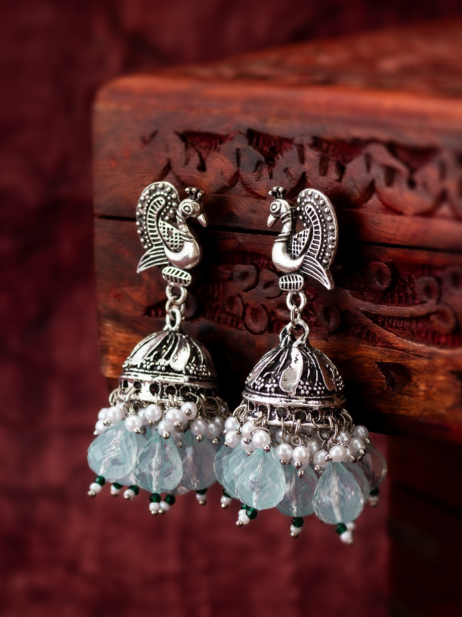 Morison Golden Elegance Dangling Earrings  A Blend of Grace and Glamour