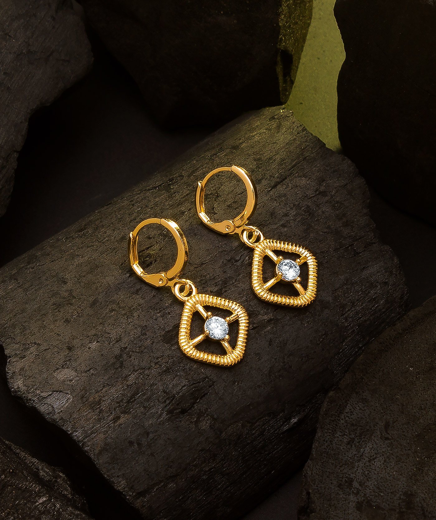 Morison Golden Chandbali Earrings  Ethnic Charm Meets Modern Elegance