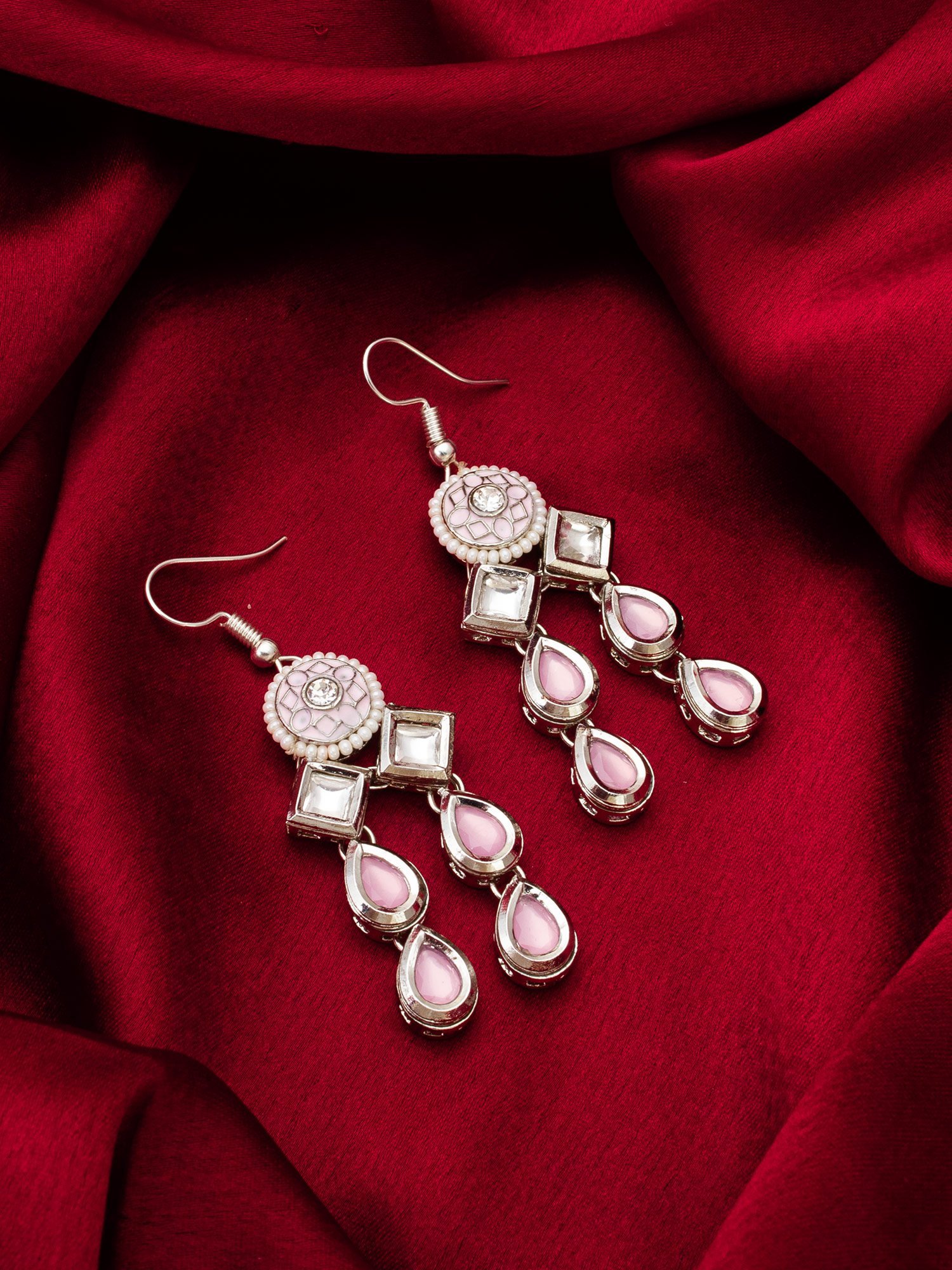 Morison Golden Studded Earrings  Dazzle with Subtle Elegance