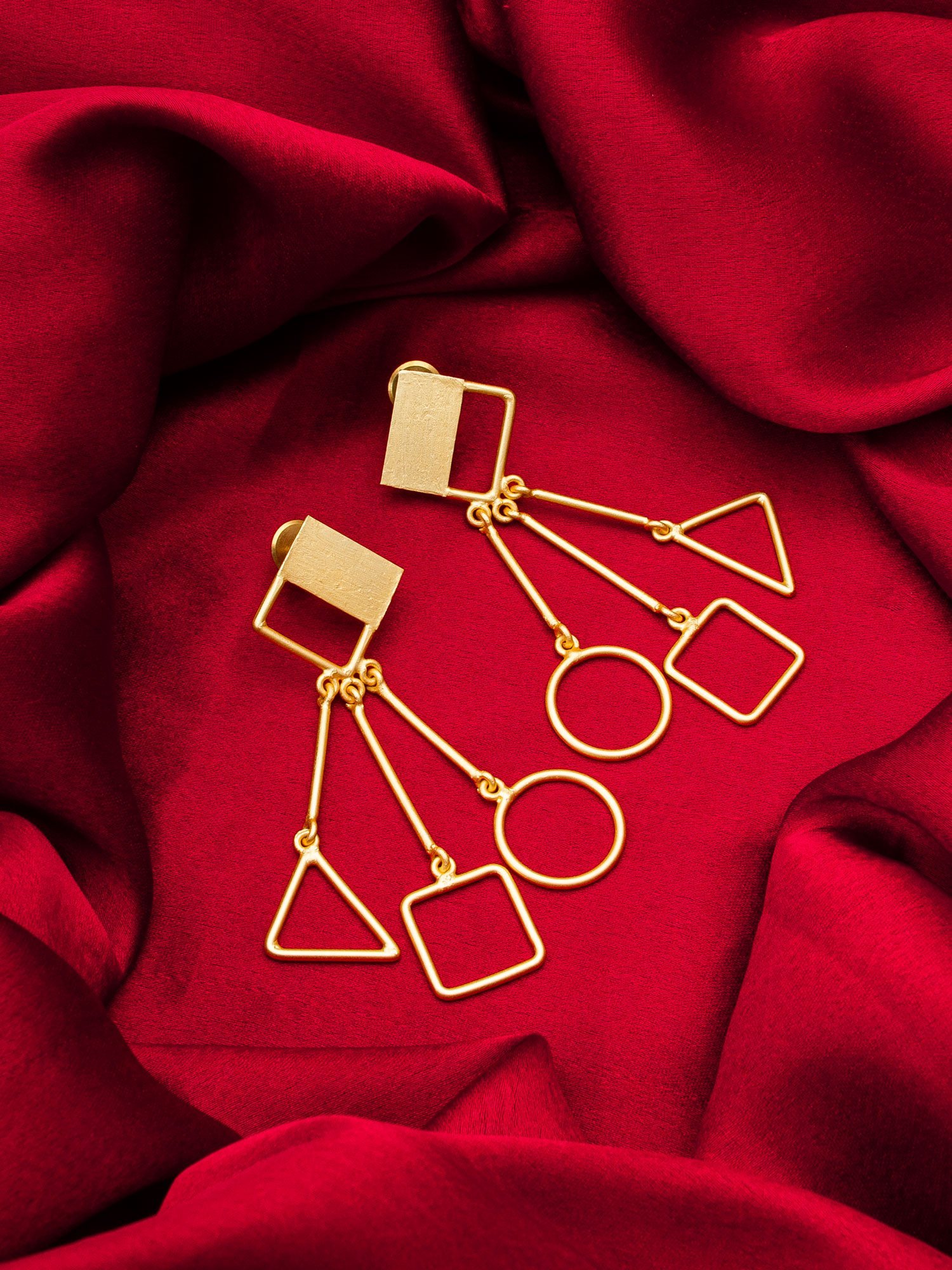 Morison Golden Teardrop Earrings  Grace in Every Drop