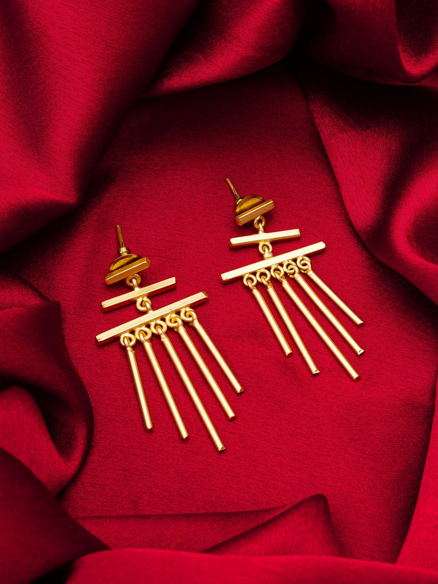 Morison Golden Heart Earrings  Love in Every Detail