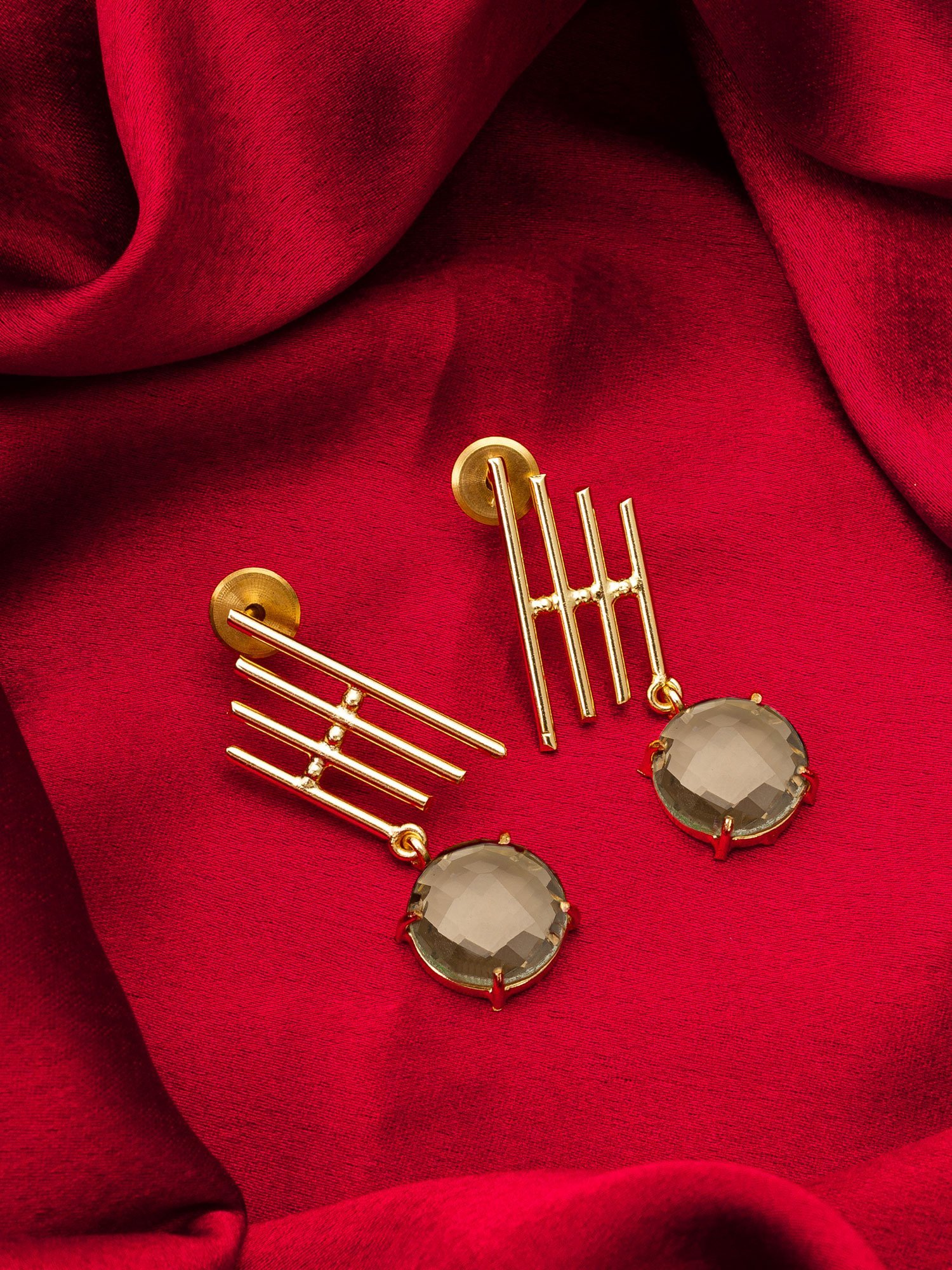 Morison Golden Sunburst Earrings  Radiate Beauty