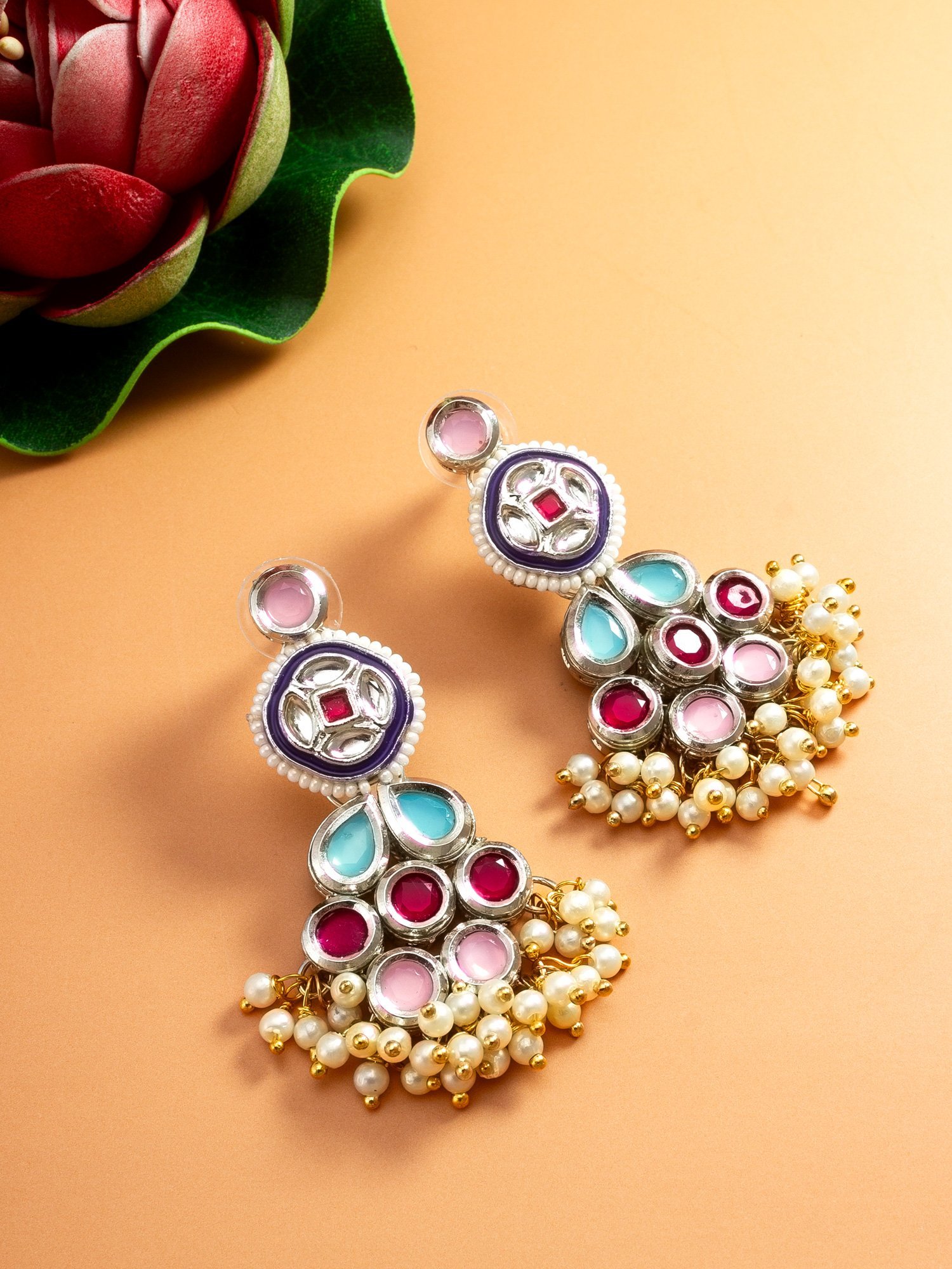 Morison Golden Heart Shaped Earrings  Symbol of Love