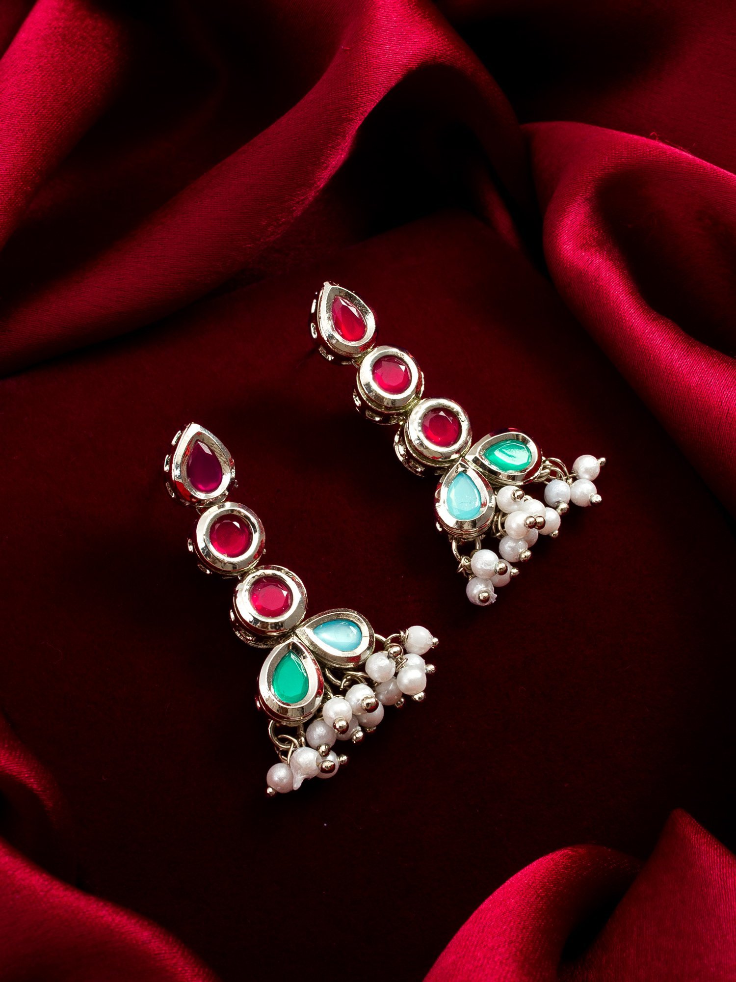 Morison Golden Chandelier Earrings  Elegant and Grand