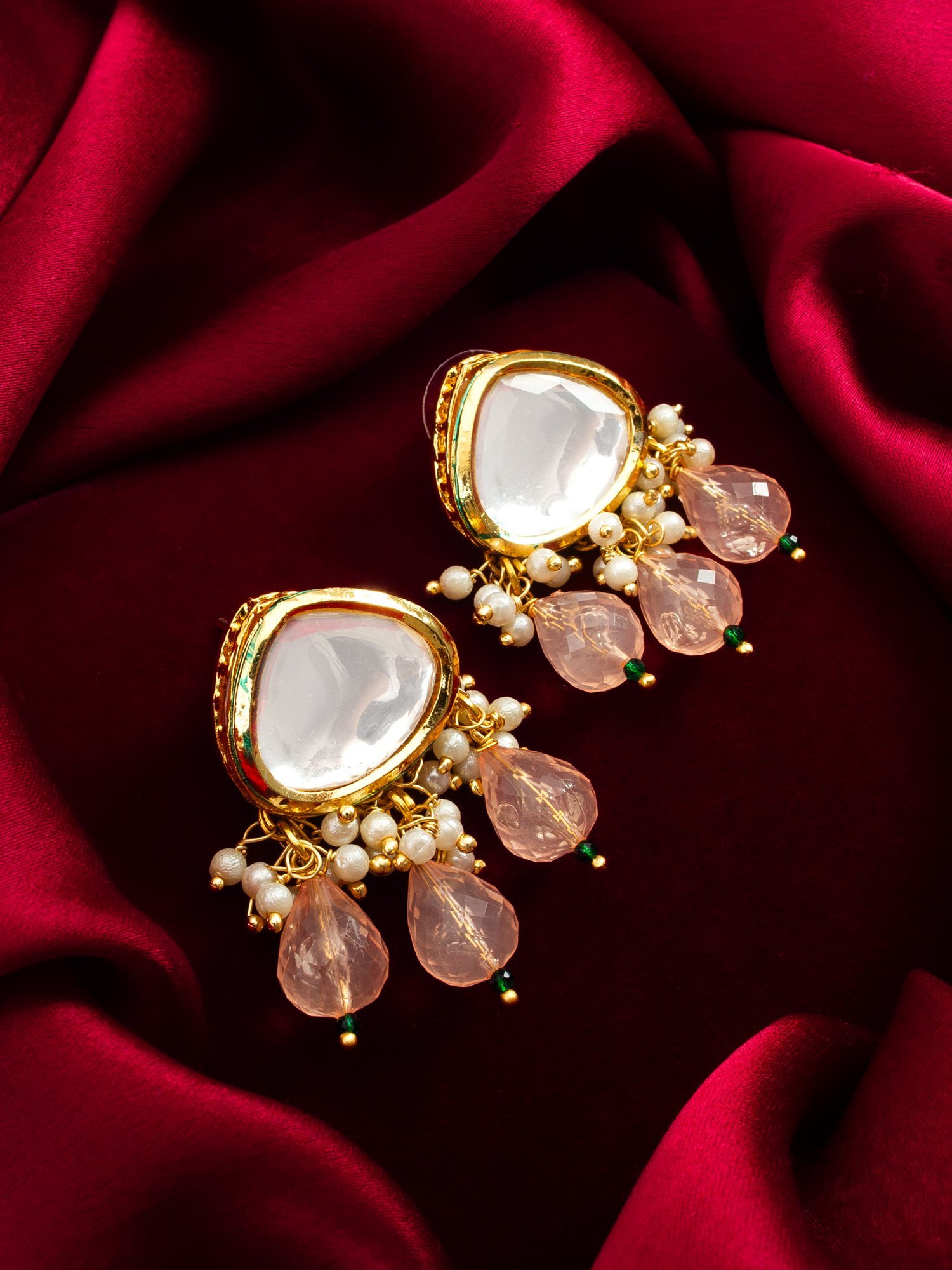 Morison Golden Flower Earrings  Natural Beauty