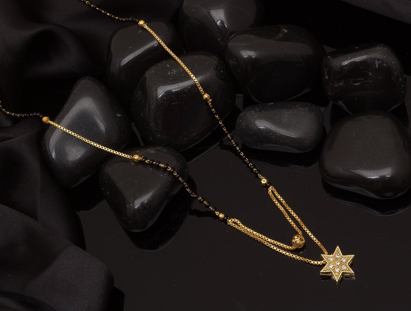 Morison Antique Gold Mangalsutra  Vintage Charm