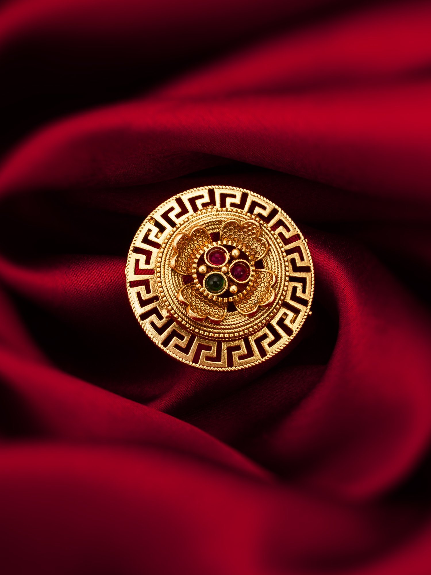 Morison Bold Spiral Gold Ring  Redefine Modern Style