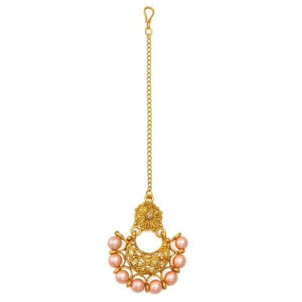 Morison Multi-Color Stone Mangtikka  Vibrant Hues for a Festive Look - Image 2